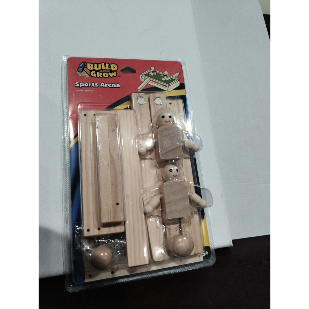 New 2010 Sealed Lowes Kids Build And Grow Sports Arena Wood Toy Model Kit